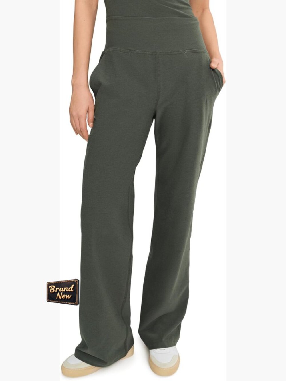 Wide Leg Yoga Pants with Pockets High Waist